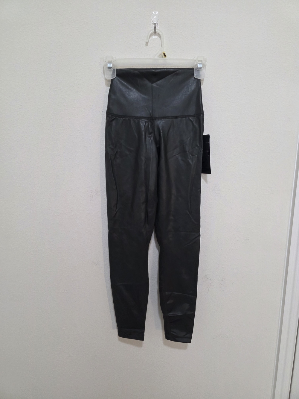 90 Degree By Reflex High-Waist Faux Leather Leggings - Black Olive